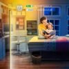 65” Color Changing LED Corner Floor Lamp with Music Sync