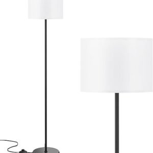 Elegant 60" Modern Floor Lamp with White Shade