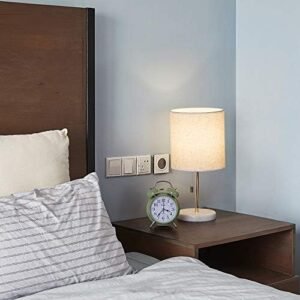 Elegant Gold Marble Bedside Table Lamp for Any Room