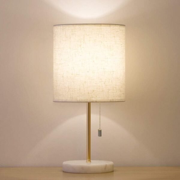 Elegant Gold Marble Bedside Table Lamp for Any Room