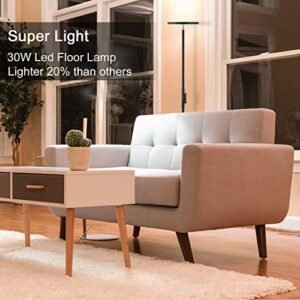 JOOFO 30W LED Floor Lamp with Remote & Touch Control
