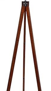 LEPOWER Mid Century Wooden Tripod Floor Lamp - Modern Design