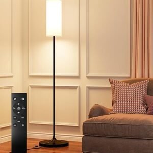 Luckystyle Dimmable LED Floor Lamp with Remote Control