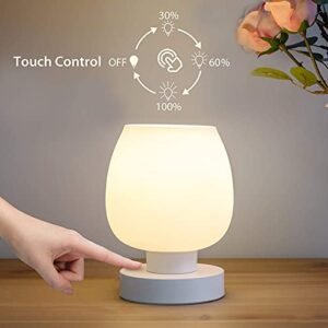 Modern 3-Way Dimmable Touch Bedside Table Lamp