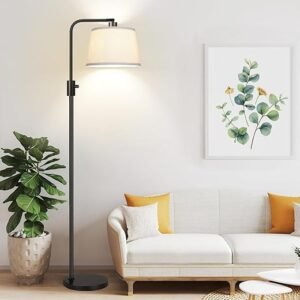 Modern Dimmable Arc Floor Lamp with 1000 Lumens