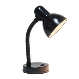 Simple Designs Black Flexible Desk Lamp for Any Space