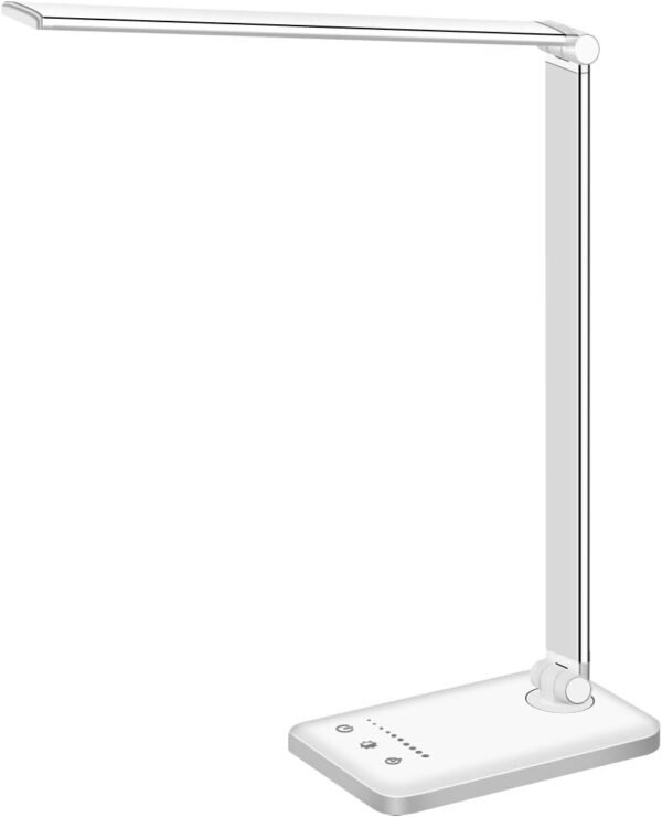 Smart Dimmable LED Desk Lamp with USB & Timer