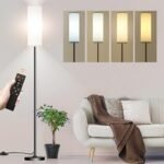 Smart LED Floor Lamp with Remote & Dimmable Colors