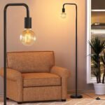 Stylish QiMH Industrial Floor Lamp for Modern Homes