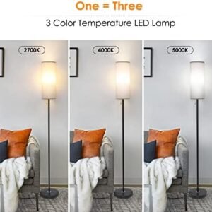 Versatile 3-Color Modern Floor Lamp for Any Room