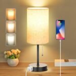 Versatile 3-Color Table Lamp with Pull Chain