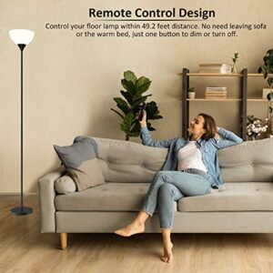 Versatile PESRAE Remote-Controlled Floor Lamp with Dimmable LED