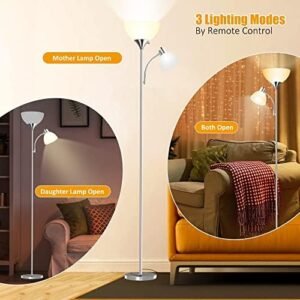 Versatile Remote-Controlled LED Floor Lamp with Adjustable Light